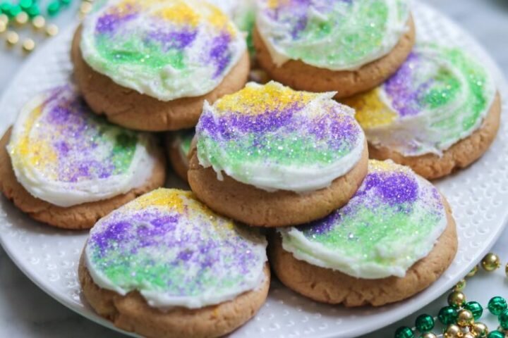  MARDI GRAS Cookies : with Cinnamon filling